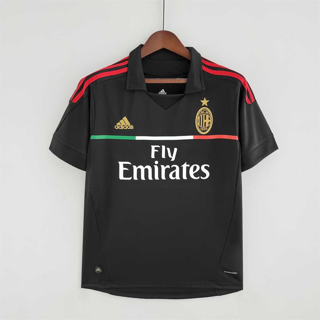 AAA Quality AC Milan 11/12 Third Black Soccer Jersey